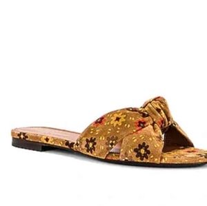 AUTHENTIC YSL FLORAL SANDALS